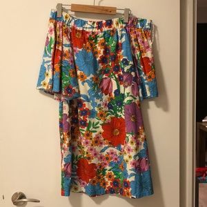 H&M Floral Off the Shoulder Dress